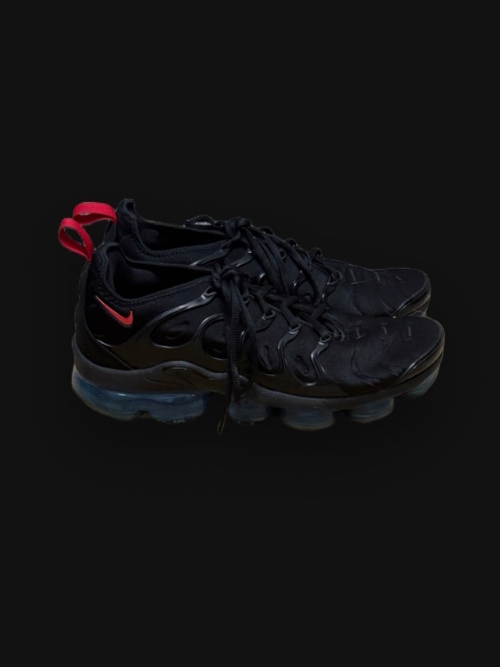 Nike Air VaporMax Plus Black Red Blue Sneakers - Men’s Size 9